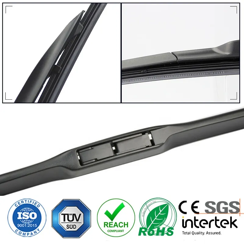 detail of hybrid wiper blade